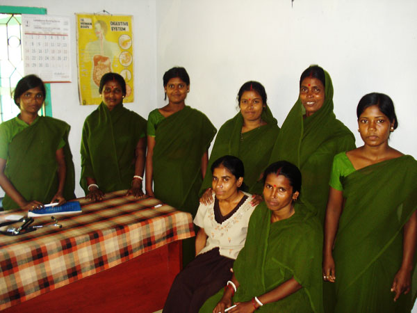 Volunteers at the welfare clinic
